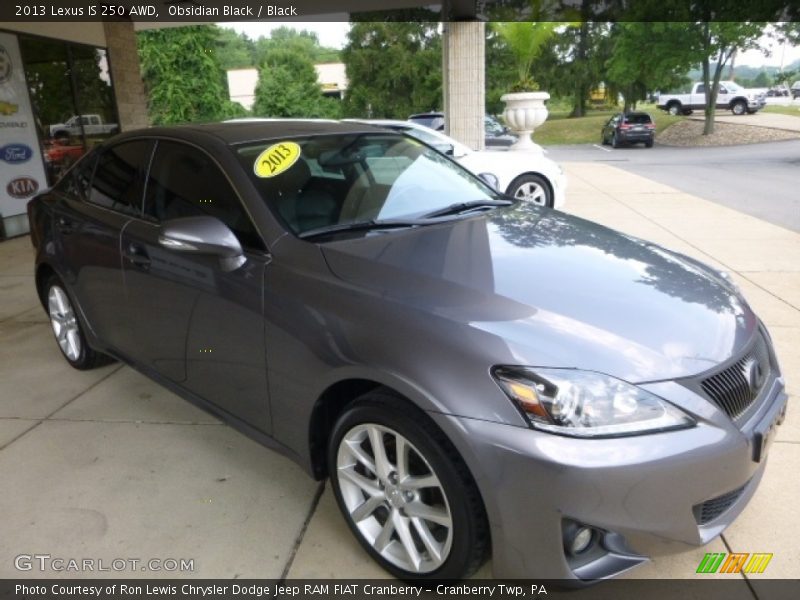 Obsidian Black / Black 2013 Lexus IS 250 AWD