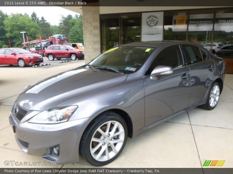 Obsidian Black / Black 2013 Lexus IS 250 AWD