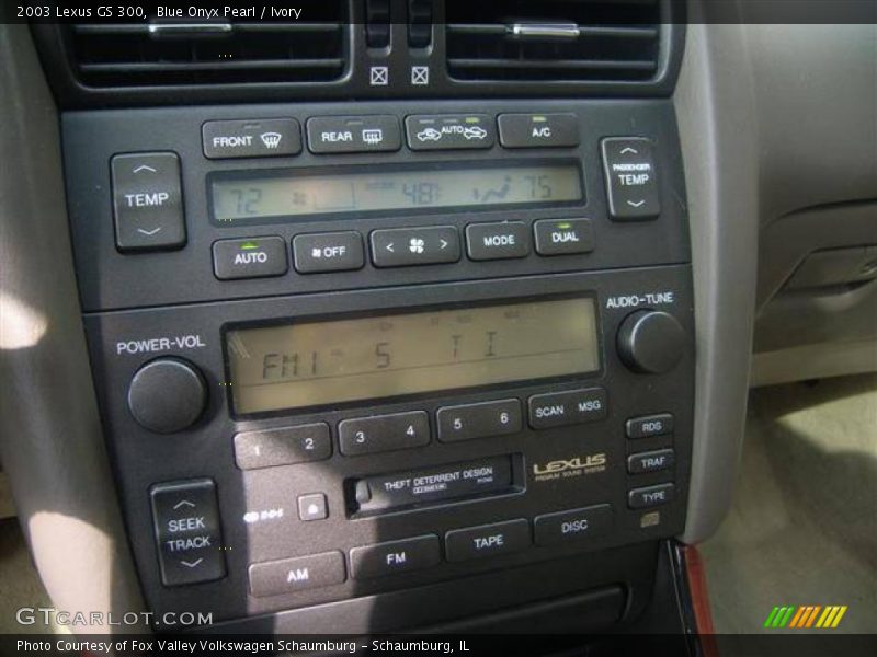 Blue Onyx Pearl / Ivory 2003 Lexus GS 300