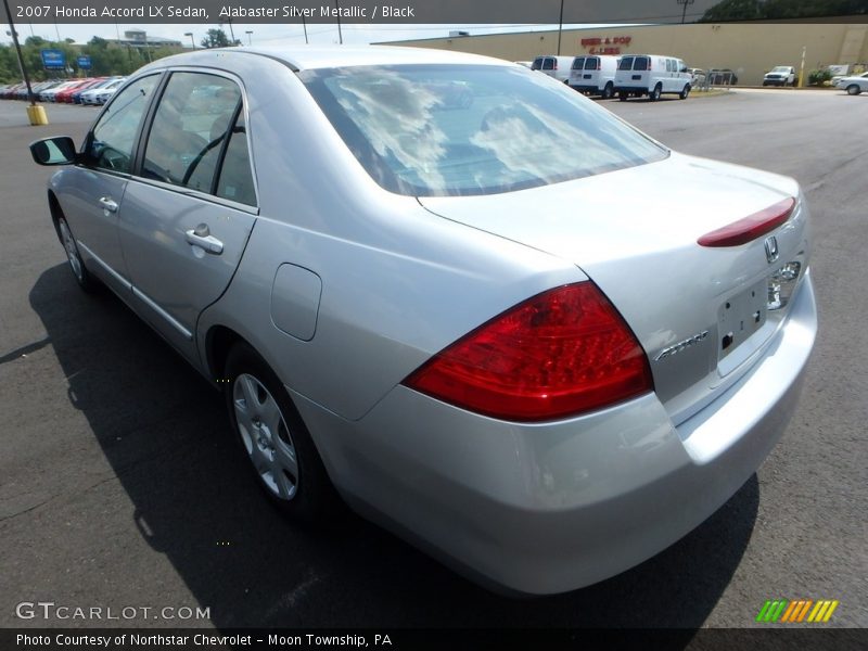 Alabaster Silver Metallic / Black 2007 Honda Accord LX Sedan