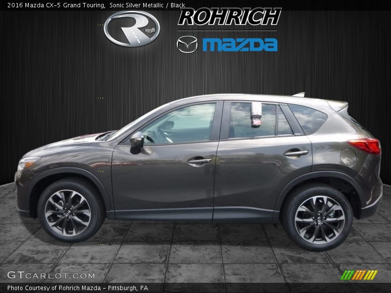 Sonic Silver Metallic / Black 2016 Mazda CX-5 Grand Touring