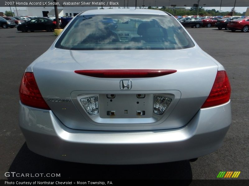 Alabaster Silver Metallic / Black 2007 Honda Accord LX Sedan