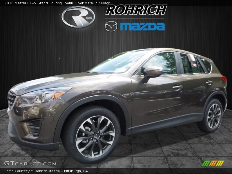 Sonic Silver Metallic / Black 2016 Mazda CX-5 Grand Touring
