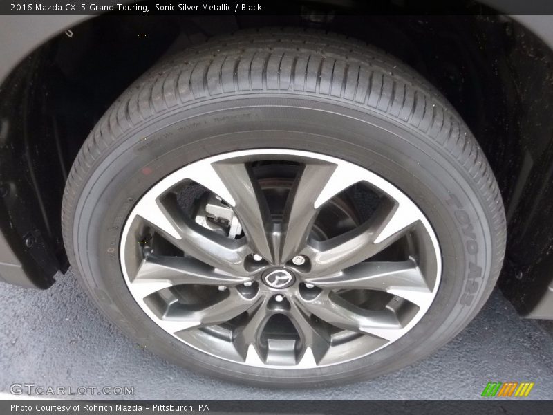 Sonic Silver Metallic / Black 2016 Mazda CX-5 Grand Touring