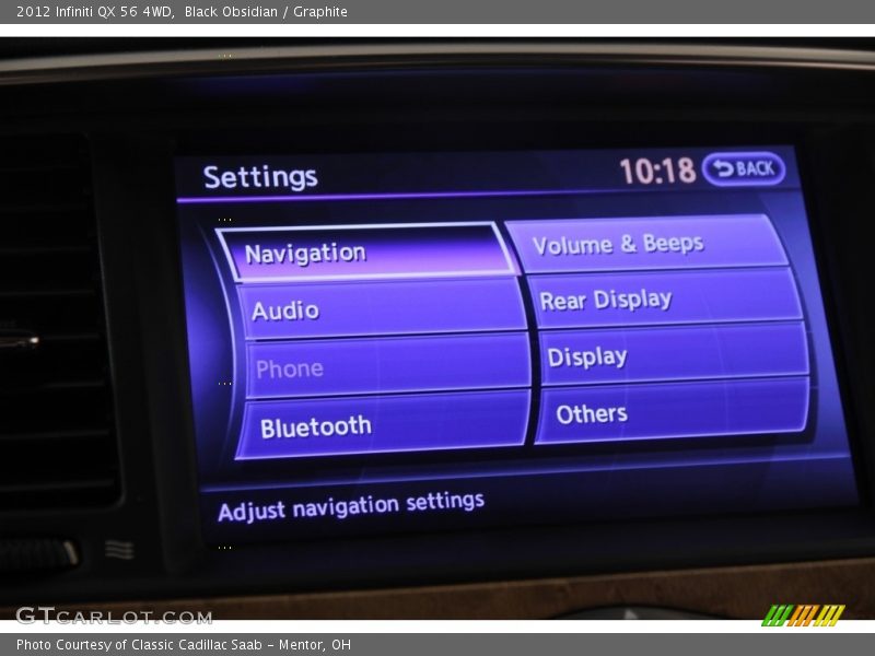 Black Obsidian / Graphite 2012 Infiniti QX 56 4WD