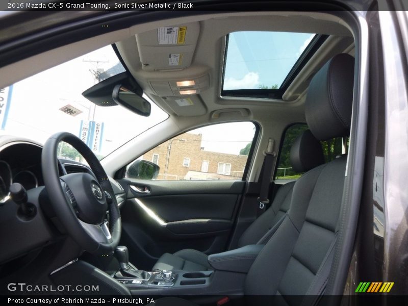 Sonic Silver Metallic / Black 2016 Mazda CX-5 Grand Touring