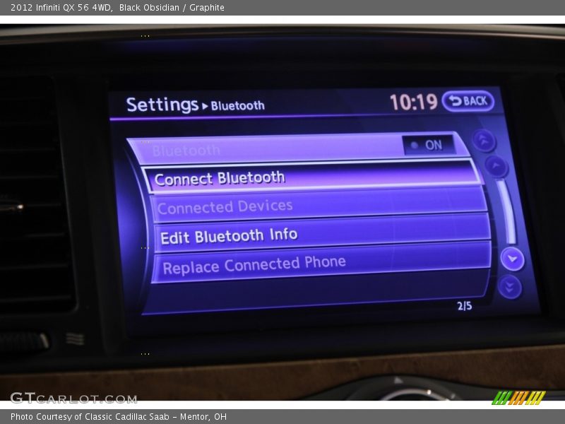 Black Obsidian / Graphite 2012 Infiniti QX 56 4WD