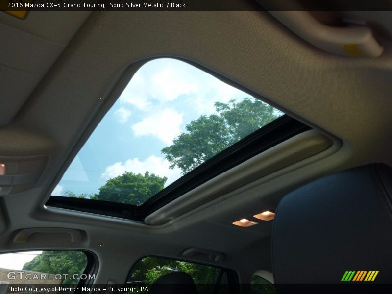 Sonic Silver Metallic / Black 2016 Mazda CX-5 Grand Touring