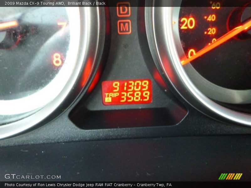 Brilliant Black / Black 2009 Mazda CX-9 Touring AWD