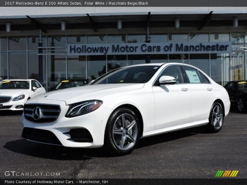 Polar White / Macchiato Beige/Black 2017 Mercedes-Benz E 300 4Matic Sedan