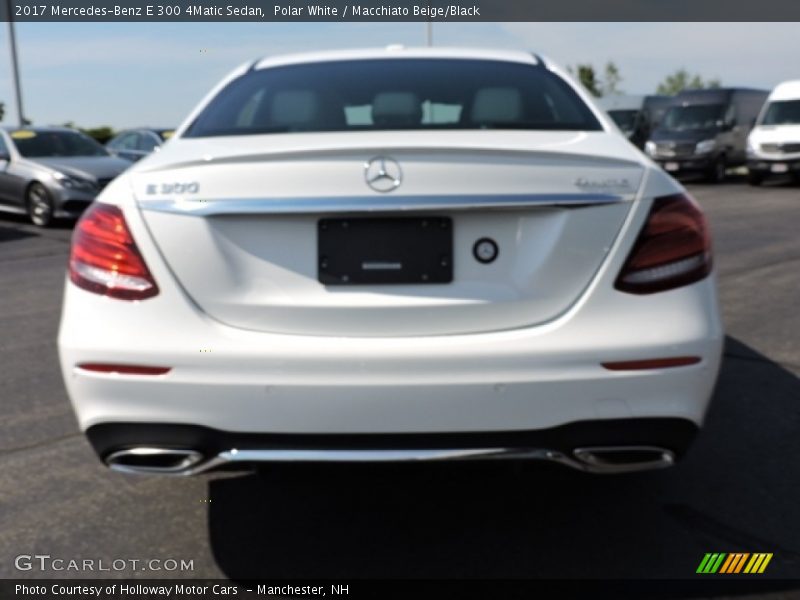 Polar White / Macchiato Beige/Black 2017 Mercedes-Benz E 300 4Matic Sedan