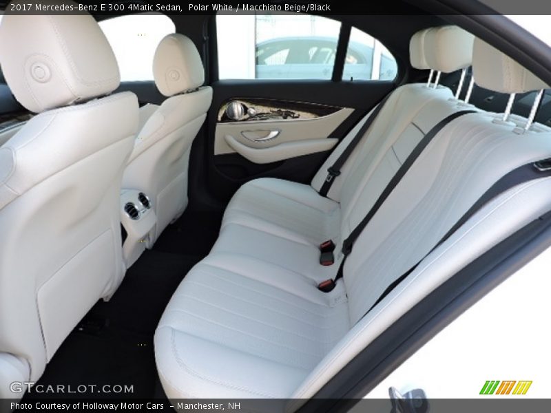 Polar White / Macchiato Beige/Black 2017 Mercedes-Benz E 300 4Matic Sedan