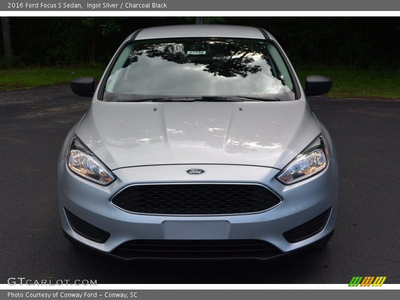 Ingot Silver / Charcoal Black 2016 Ford Focus S Sedan