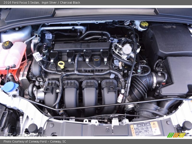 Ingot Silver / Charcoal Black 2016 Ford Focus S Sedan