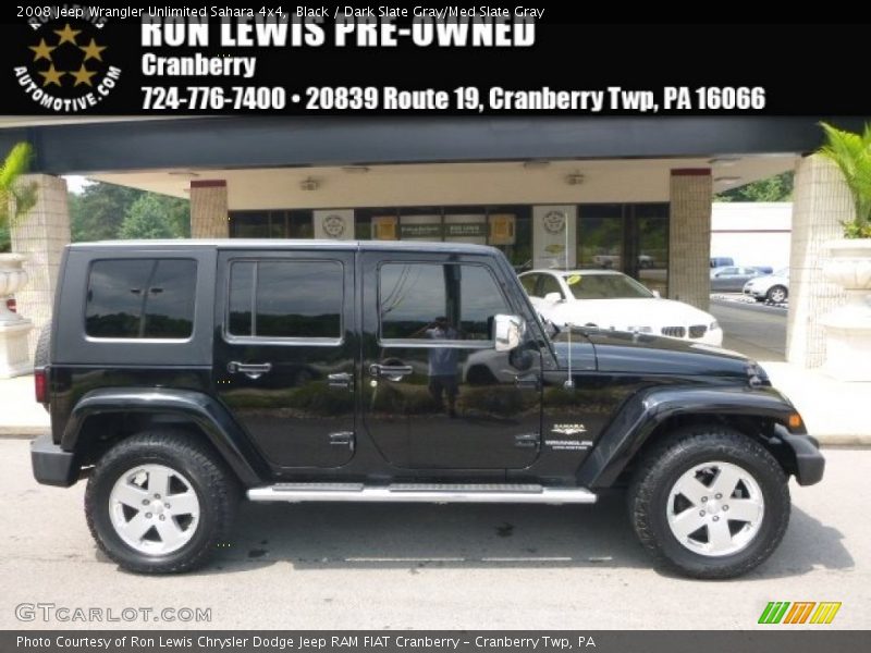 Black / Dark Slate Gray/Med Slate Gray 2008 Jeep Wrangler Unlimited Sahara 4x4