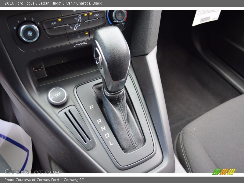 Ingot Silver / Charcoal Black 2016 Ford Focus S Sedan