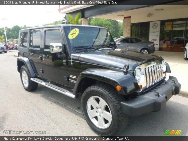 Black / Dark Slate Gray/Med Slate Gray 2008 Jeep Wrangler Unlimited Sahara 4x4