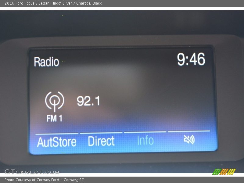 Ingot Silver / Charcoal Black 2016 Ford Focus S Sedan