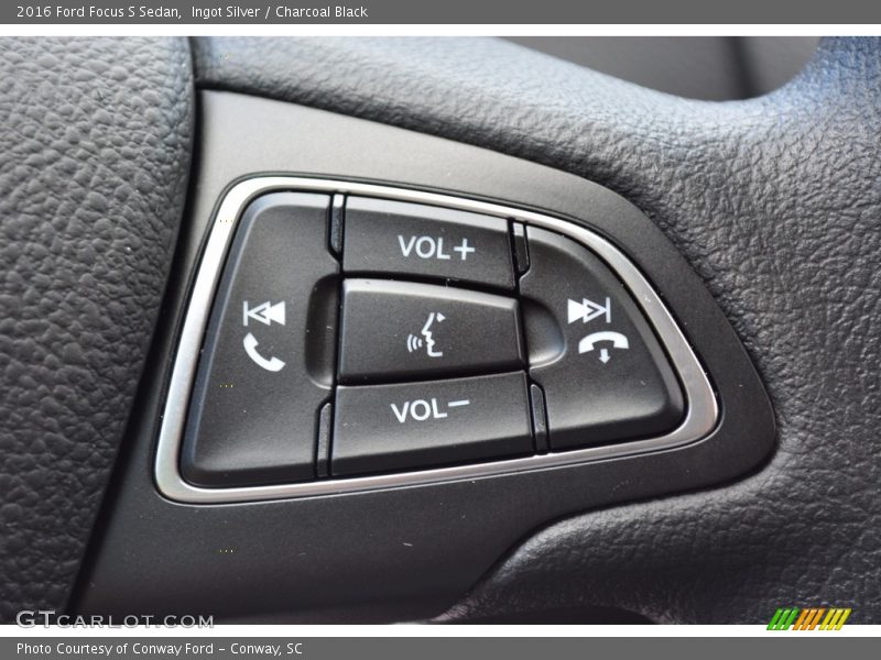 Ingot Silver / Charcoal Black 2016 Ford Focus S Sedan