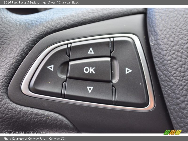 Ingot Silver / Charcoal Black 2016 Ford Focus S Sedan