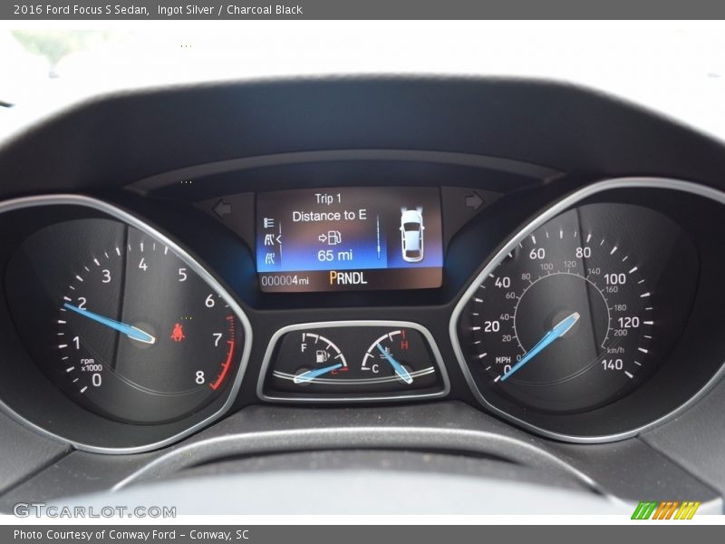 Ingot Silver / Charcoal Black 2016 Ford Focus S Sedan