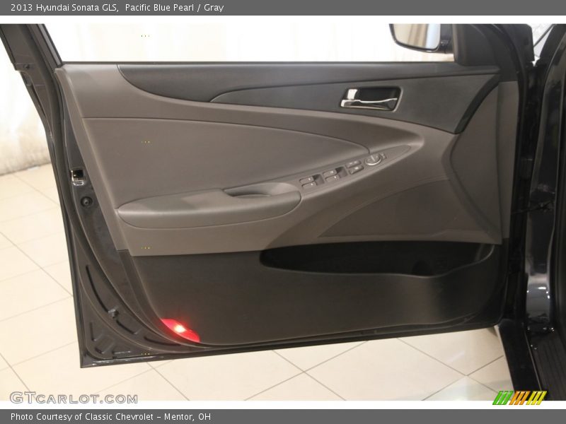 Pacific Blue Pearl / Gray 2013 Hyundai Sonata GLS