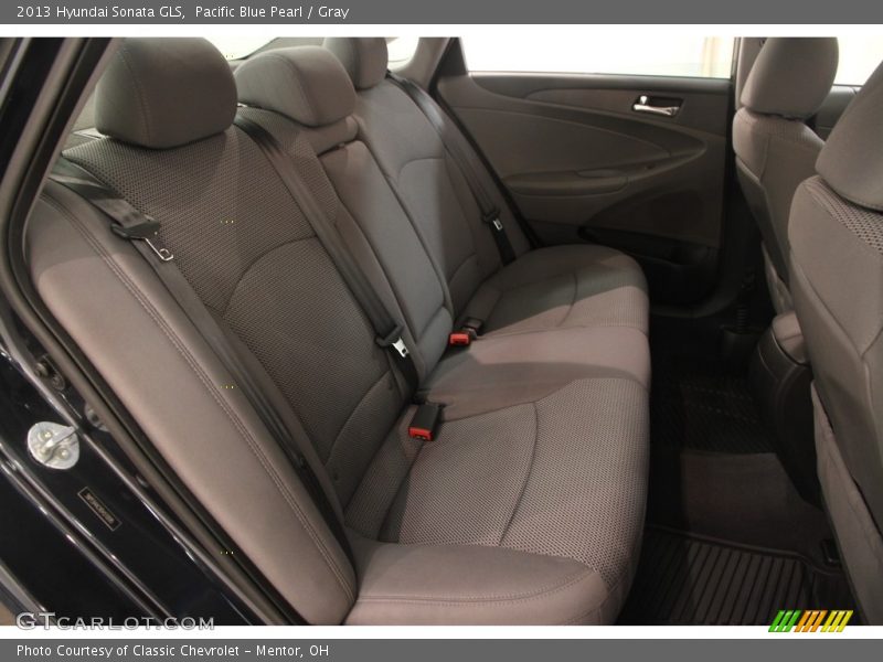 Pacific Blue Pearl / Gray 2013 Hyundai Sonata GLS
