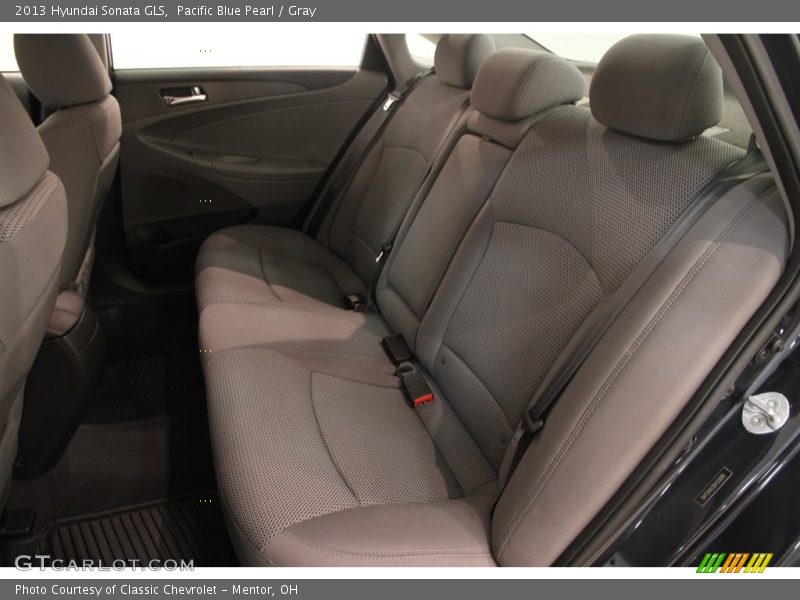 Pacific Blue Pearl / Gray 2013 Hyundai Sonata GLS