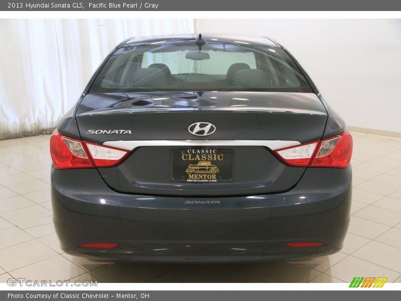 Pacific Blue Pearl / Gray 2013 Hyundai Sonata GLS