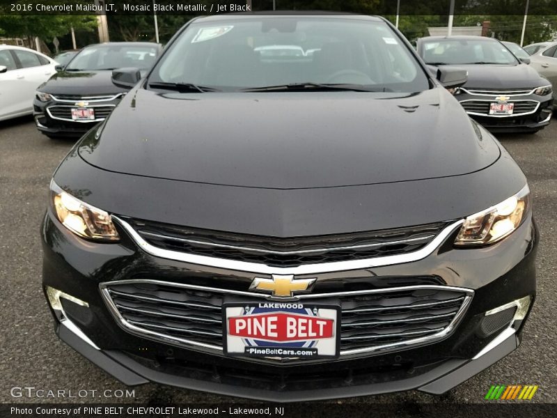 Mosaic Black Metallic / Jet Black 2016 Chevrolet Malibu LT