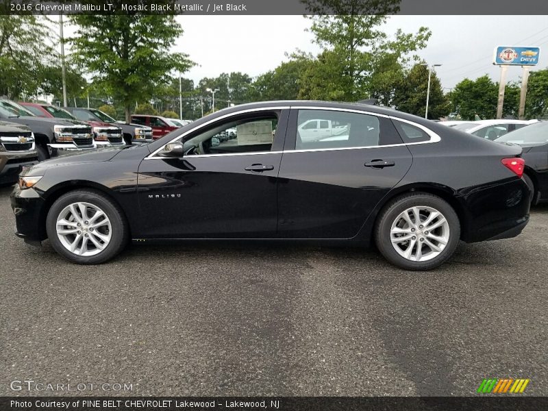 Mosaic Black Metallic / Jet Black 2016 Chevrolet Malibu LT