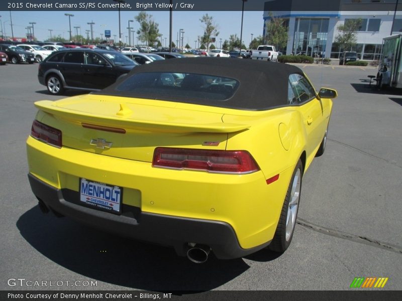 Bright Yellow / Gray 2015 Chevrolet Camaro SS/RS Convertible