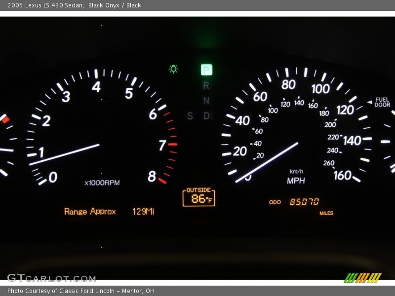 Black Onyx / Black 2005 Lexus LS 430 Sedan