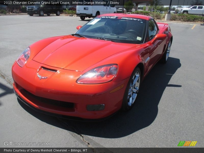 Inferno Orange Metallic / Ebony 2013 Chevrolet Corvette Grand Sport Coupe