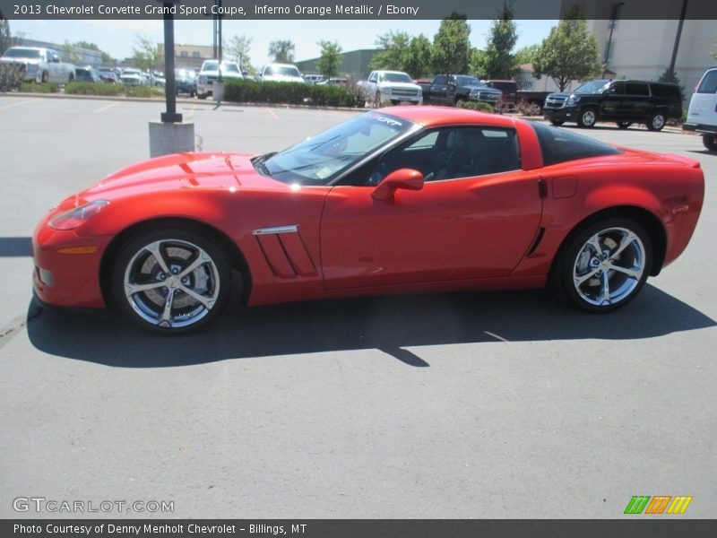 Inferno Orange Metallic / Ebony 2013 Chevrolet Corvette Grand Sport Coupe
