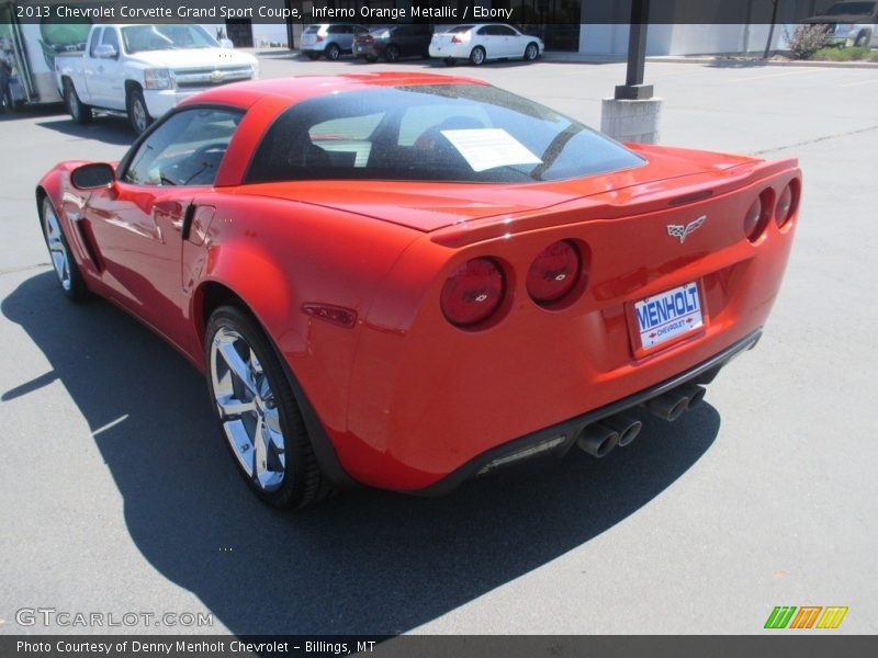 Inferno Orange Metallic / Ebony 2013 Chevrolet Corvette Grand Sport Coupe