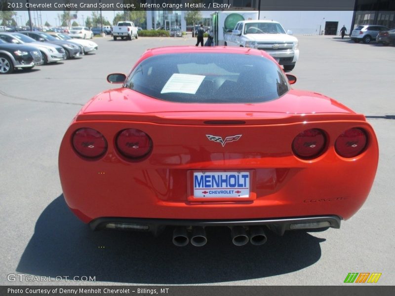 Inferno Orange Metallic / Ebony 2013 Chevrolet Corvette Grand Sport Coupe