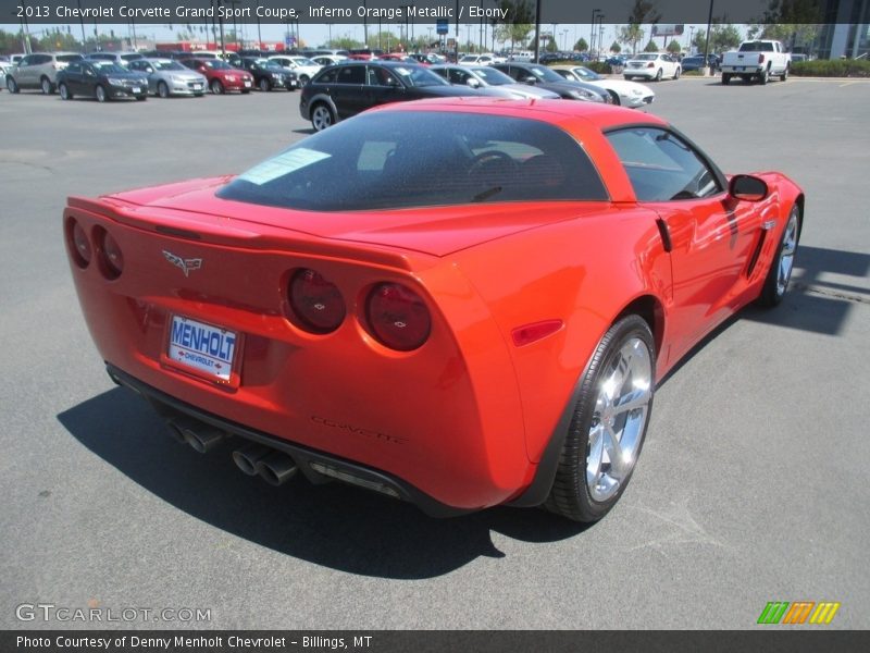 Inferno Orange Metallic / Ebony 2013 Chevrolet Corvette Grand Sport Coupe