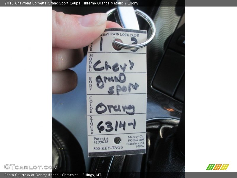 Inferno Orange Metallic / Ebony 2013 Chevrolet Corvette Grand Sport Coupe