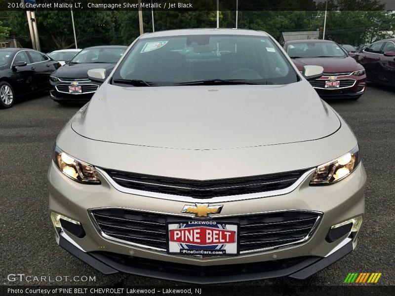 Champagne Silver Metallic / Jet Black 2016 Chevrolet Malibu LT
