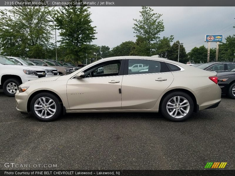 Champagne Silver Metallic / Jet Black 2016 Chevrolet Malibu LT