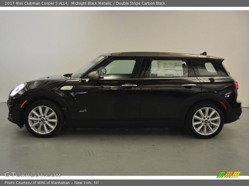 Midnight Black Metallic / Double Stripe Carbon Black 2017 Mini Clubman Cooper S ALL4