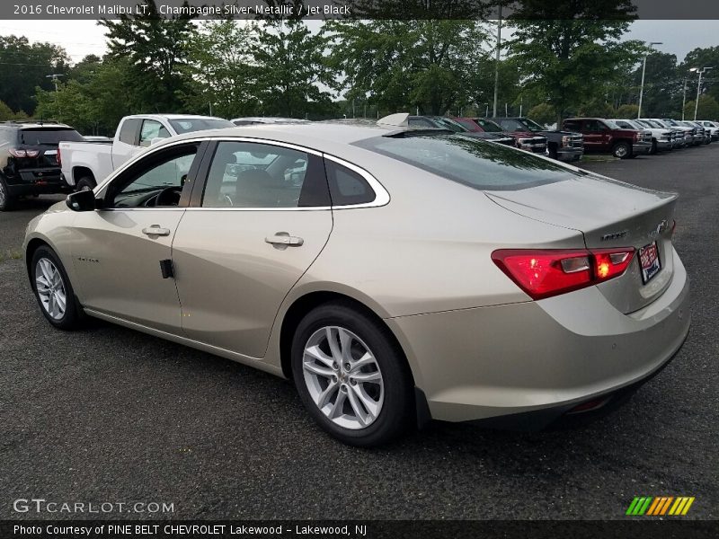 Champagne Silver Metallic / Jet Black 2016 Chevrolet Malibu LT