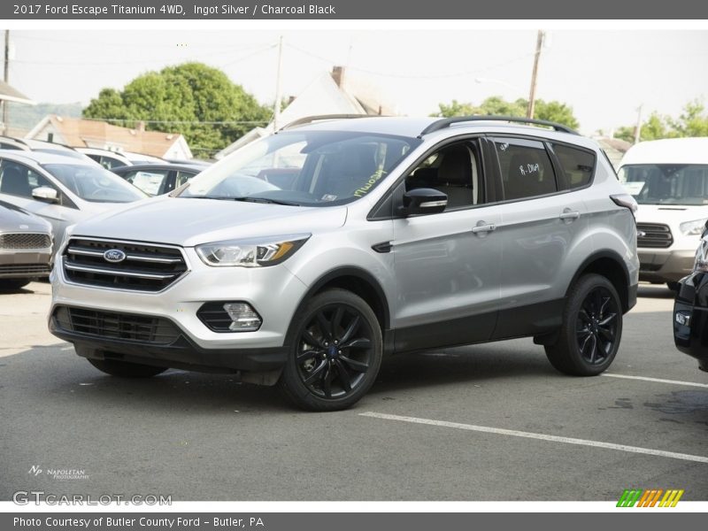 Ingot Silver / Charcoal Black 2017 Ford Escape Titanium 4WD