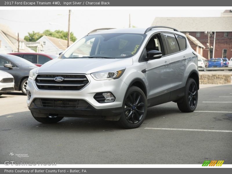 Ingot Silver / Charcoal Black 2017 Ford Escape Titanium 4WD