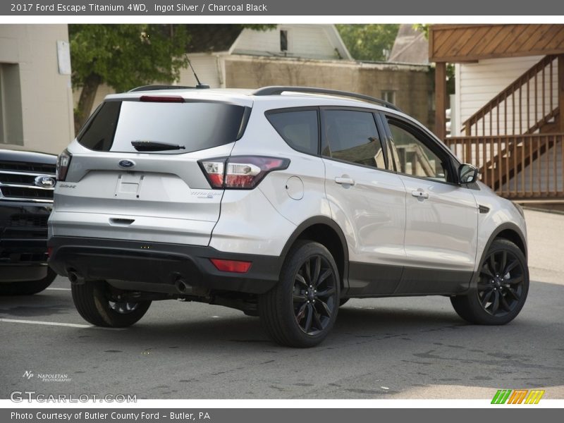 Ingot Silver / Charcoal Black 2017 Ford Escape Titanium 4WD