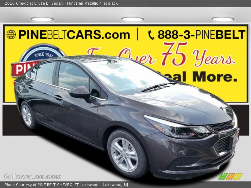 Tungsten Metallic / Jet Black 2016 Chevrolet Cruze LT Sedan