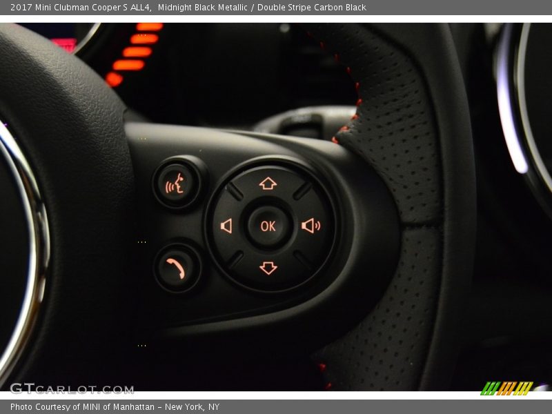 Midnight Black Metallic / Double Stripe Carbon Black 2017 Mini Clubman Cooper S ALL4