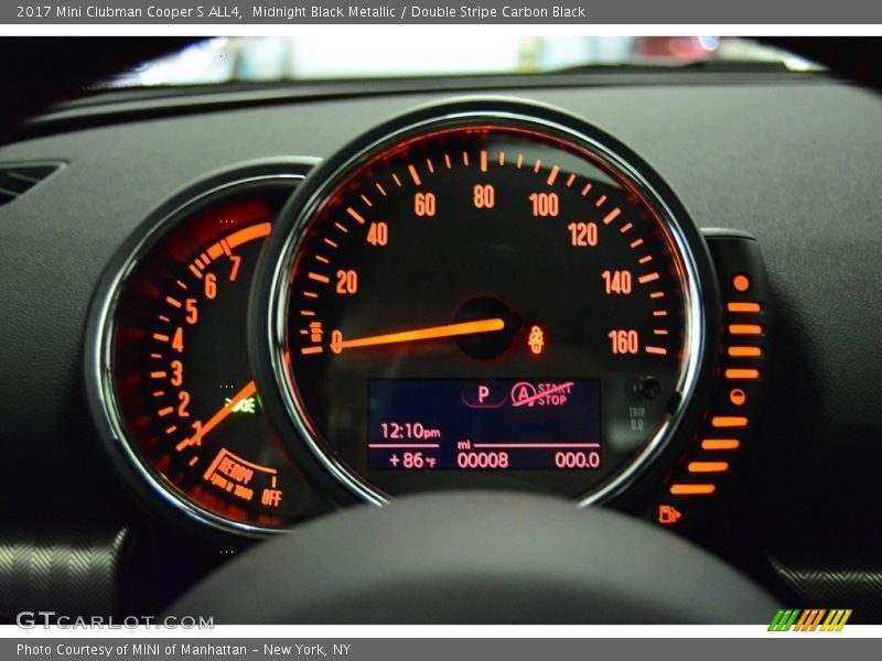 Midnight Black Metallic / Double Stripe Carbon Black 2017 Mini Clubman Cooper S ALL4