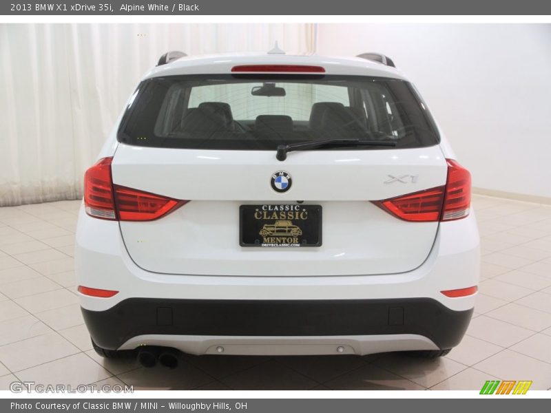 Alpine White / Black 2013 BMW X1 xDrive 35i